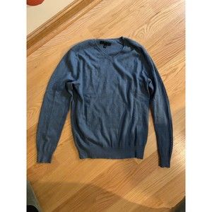 Marc Anthony V Neck Sweater Side Ribbing Teal Blue Men’s Sz S Small - Very Soft